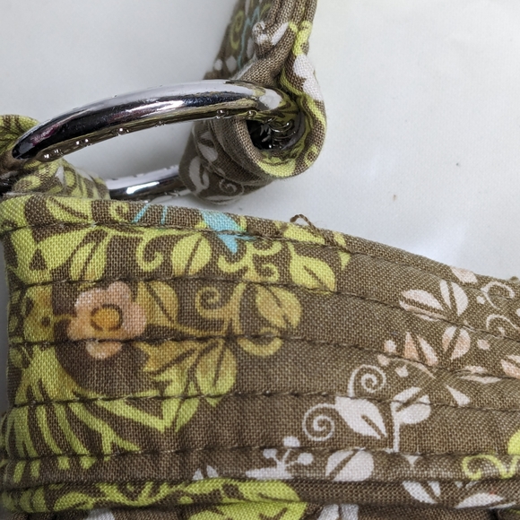 Vera Bradley shoulder bag & matching wallet blue birds green aqua U-1 - Picture 5 of 13